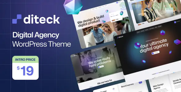 Diteck - Digital Agency WordPress Theme 1.2.2