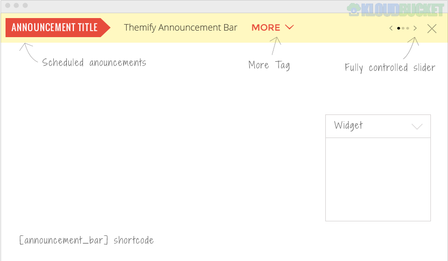 Themify Announcement Bar 2.2.0