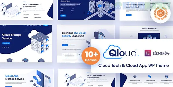 Qloud - Cloud Computing, Apps & Server WordPress Theme 3.0.2