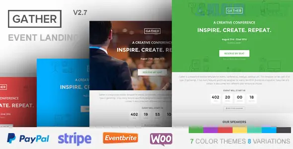 Gather - Event & Conference WP Landing Page Theme 3.0.6