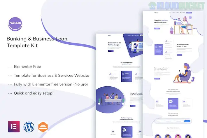 Payloan - Banking & Business Loan Elementor Template Kit