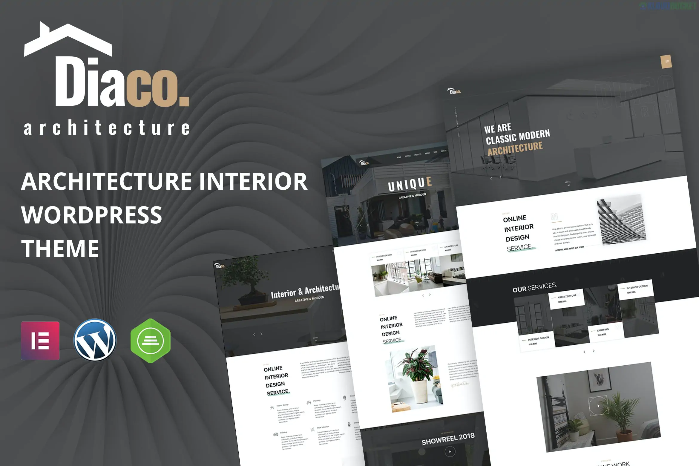 Diaco - Architecture & Interior Design Elementor WordPress Theme 2.1