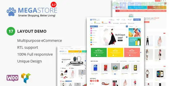 Mega Store - Super Market RTL Responsive WooCommerce WordPress Theme 3.7