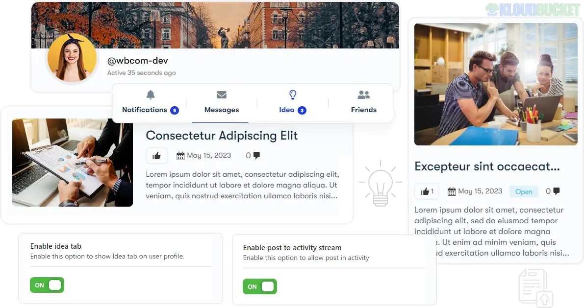 BuddyPress Ideapush Integration 1.2.0