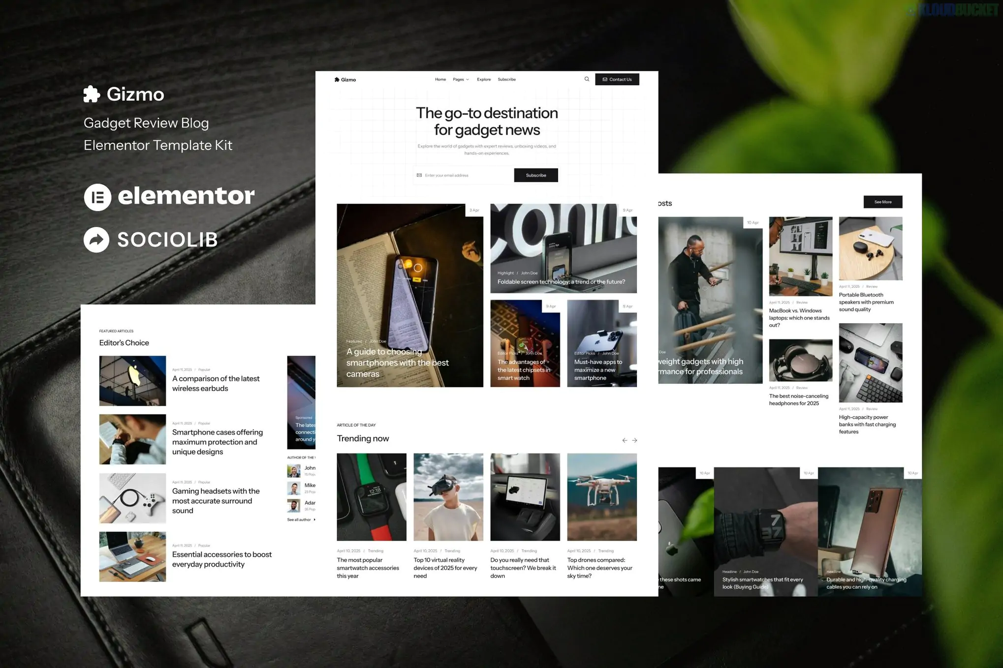 Gizmo - Gadget Review Blog & Magazine Elementor Template Kit 2.2.1