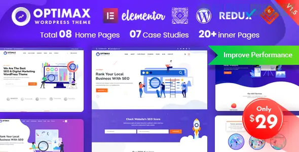 Optimax - SEO & Marketing WordPress Theme 2.0.4