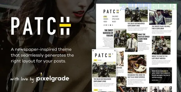 Patch - Unconventional Newspaper-Like Blog Theme 1.5.0