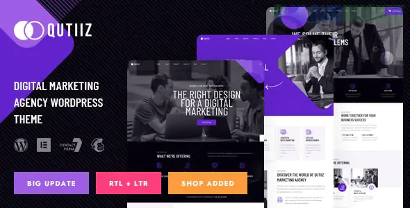 Qutiiz - Digital Marketing Agency WordPress Theme 1.3.0