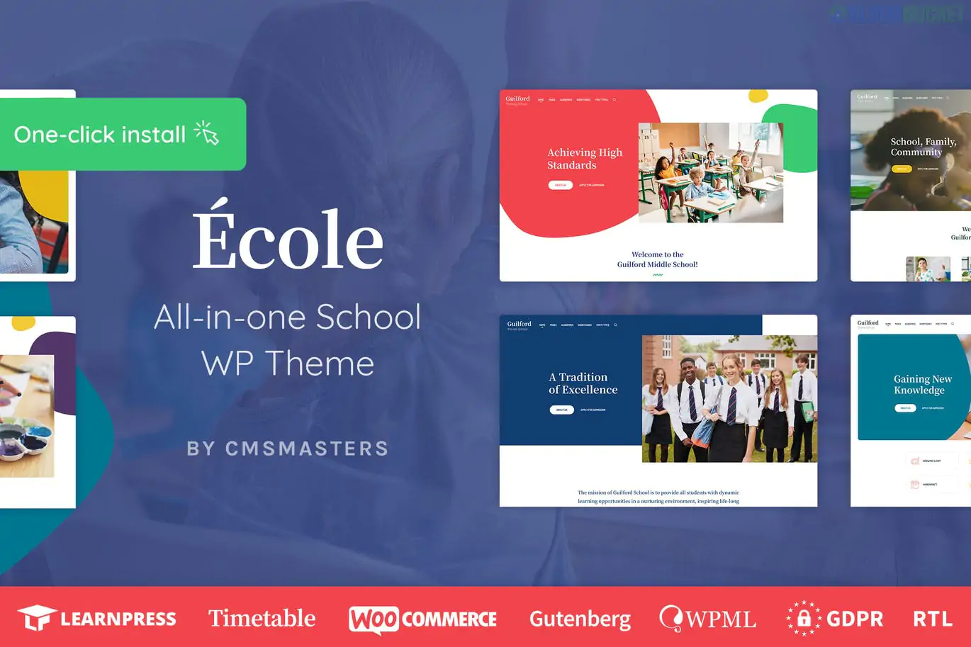 Ecole - Education & School WordPress Theme 1.0.8