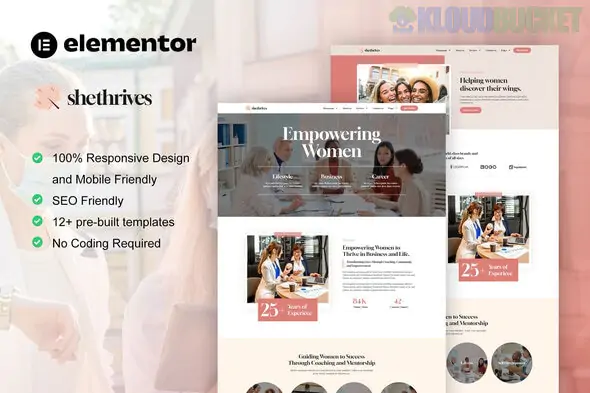 Refresh - Women in Business Elementor Template kit 3.2.1