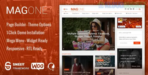 MagOne - Responsive Magazine & News WordPress Themes 8.40