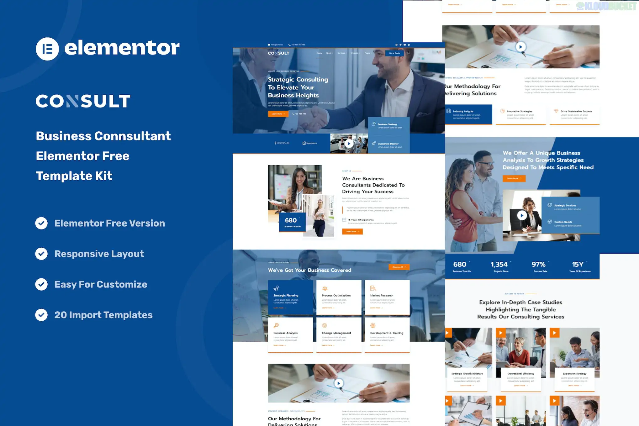 Consult - Business Consulting & Strategy Elementor Template Kit