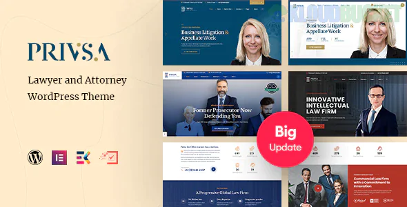 Privsa - Attorney and Lawyer WordPress Theme 2.2.2