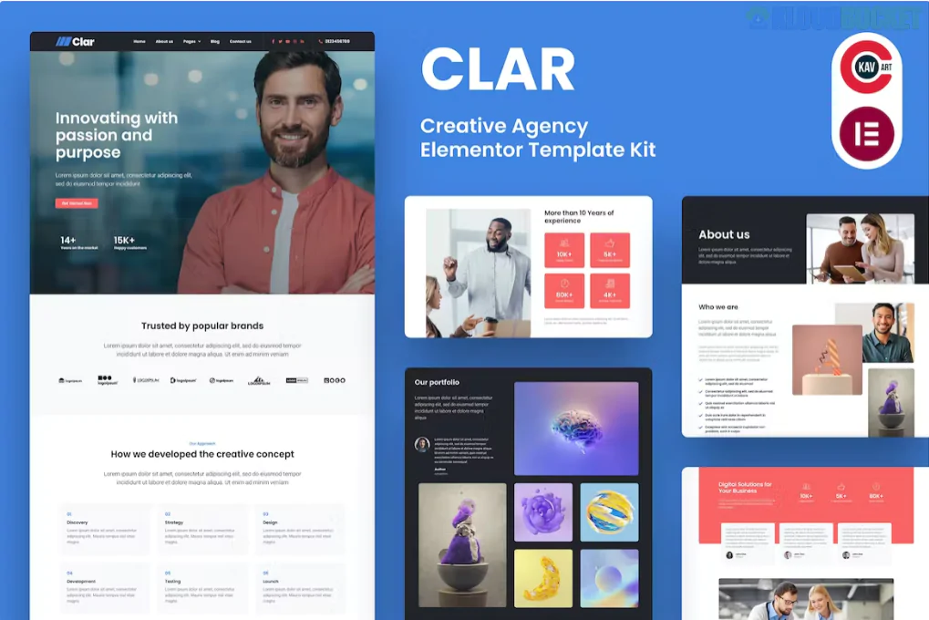 Cleany – Cleaning Service Company Elementor Template Kit