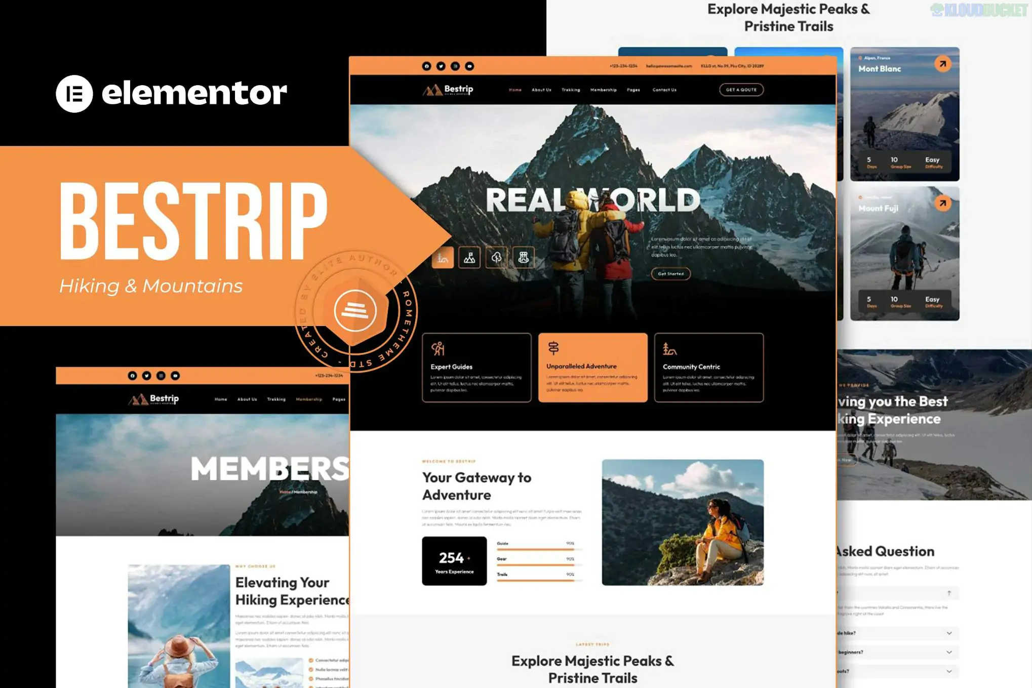 Bestrip - Hiking & Mountain Elementor Template Kit 1.1.1