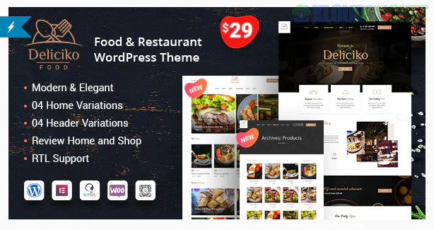 Deliciko - Restaurant WordPress Theme 2.0.2