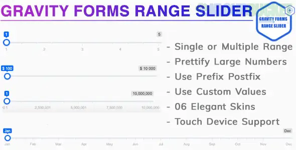 Gravity Forms Range Slider Add-On 3.0.0