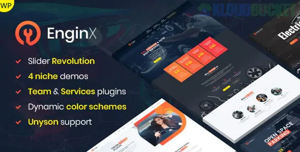 EnginX - Auto Repair Service WordPress Theme 1.4.0
