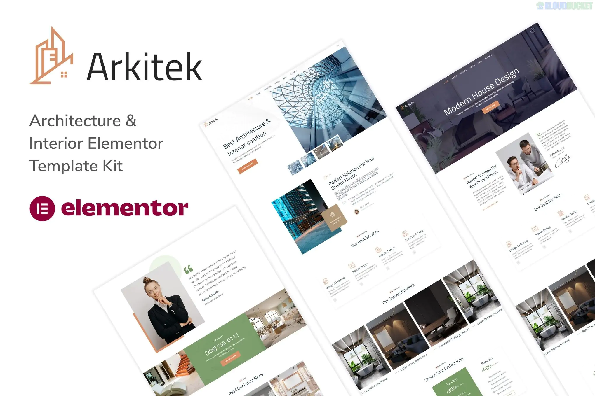 Arkitek - Architecture & Interior Elementor Template Kit 1.1.1