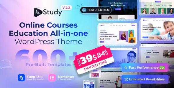 HiStudy - Education WordPress Theme 3.0.8