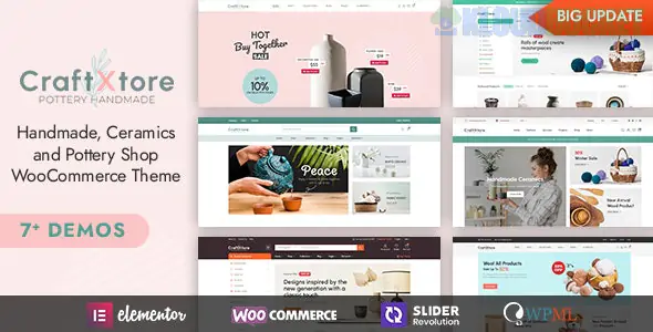 CraftXtore - Handmade, Ceramics and Pottery Shop WooCommerce Theme 1.7