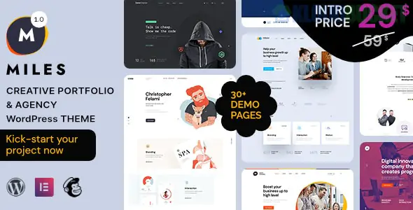 Miles - Creative Portfolio & Agency WordPress Theme 1.0.2