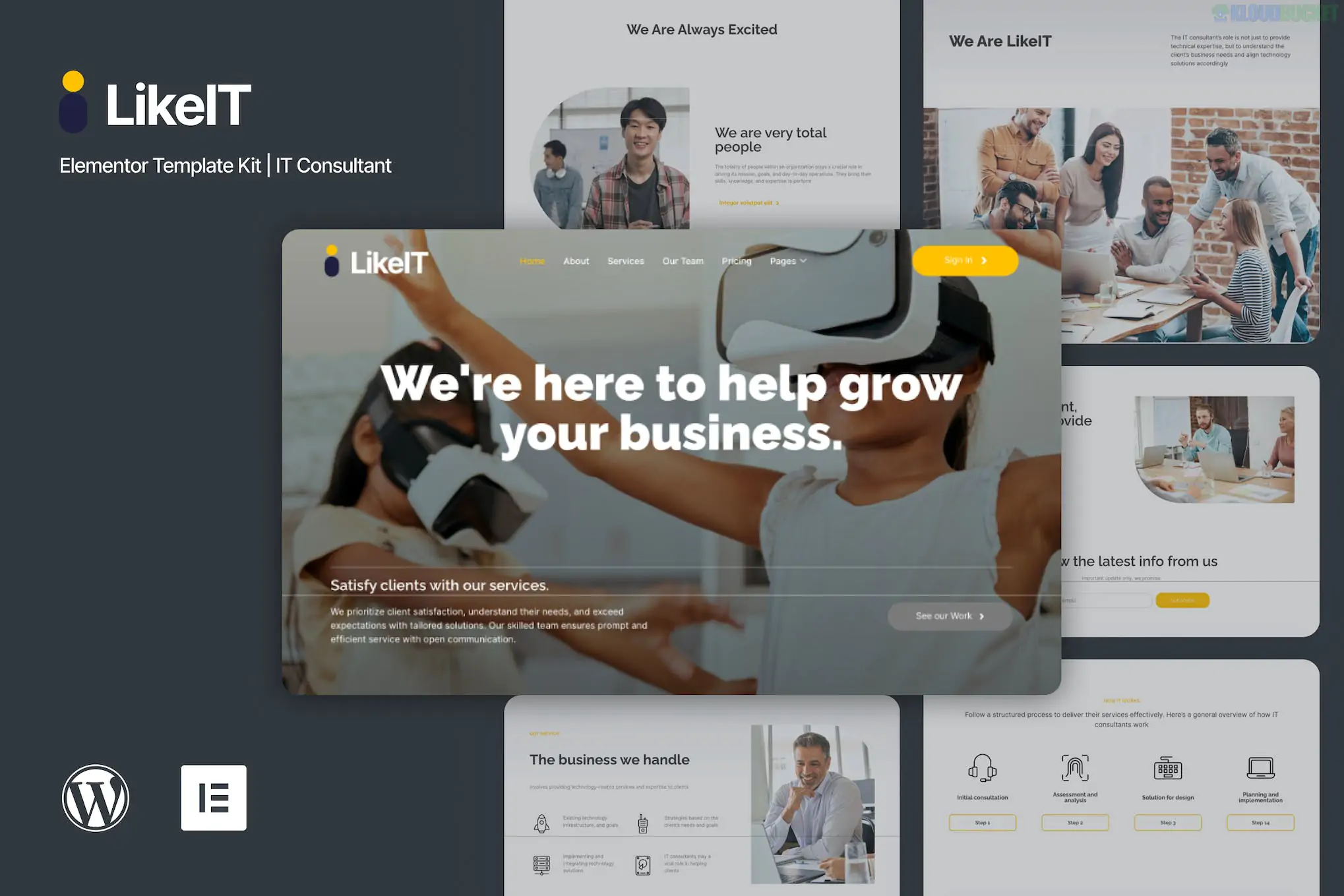 LikeIT - Consulting Agency Elementor Pro Template Kit
