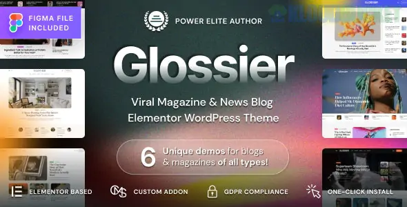 Glossier - Newspaper & Viral Magazine WordPress Theme 1.1.1