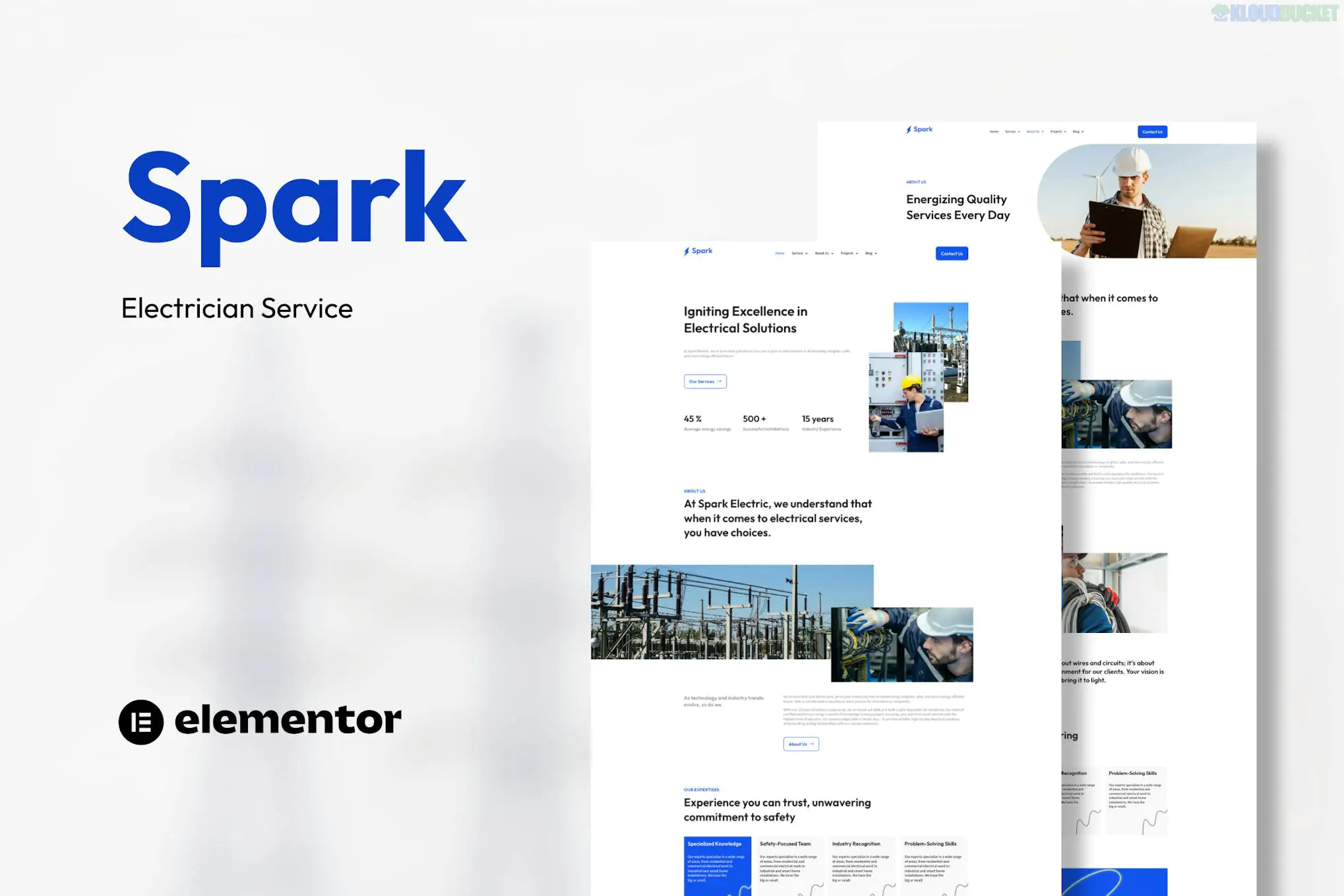 Spark - Electrician Service Elementor Template Kit 2.3.1