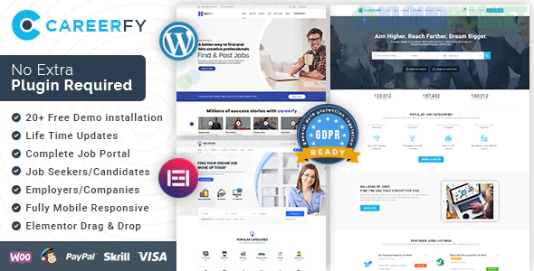 Careerfy Theme | Job Board WordPress Theme 9.9.2