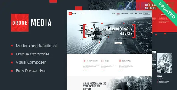 Drone Media | Aerial Photography & Videography WordPress Theme + RTL 2.2.0