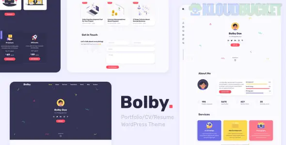 Bolby | Portfolio/CV/Resume WordPress Theme 1.0.9