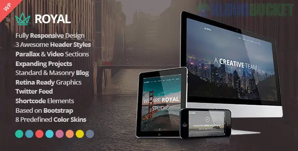Royal - Responsive One Page Parallax WordPress Theme 1.7.3