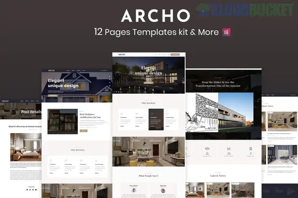Archo - Architecture & Interior Elementor Template Kits 1.0.1