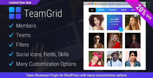 Team Grid - Team Member Showcase WordPress Plugin & Team Editor 1.3.5