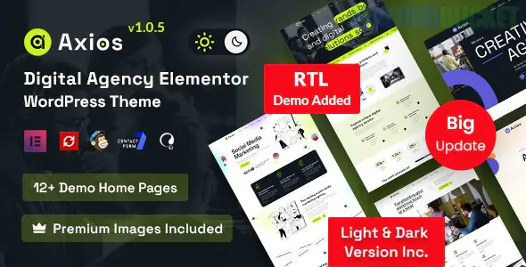 Axios - Digital Agency WordPress Theme 1.1.8