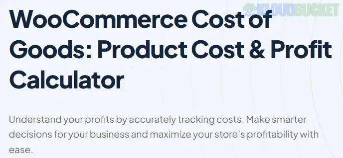 Cost of Goods: Product Cost & Profit Calculator for WooCommerce Pro 3.6.3