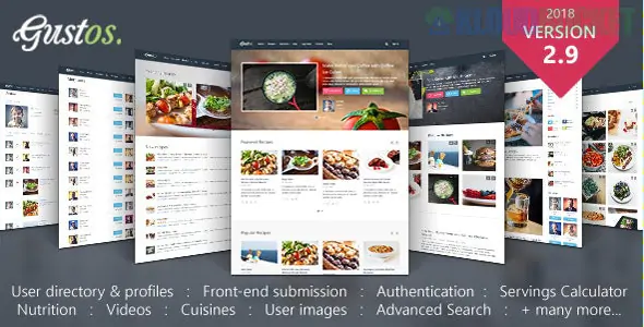Gustos - Community-Driven Food Recipes with Front-end Submission System 2.9.16