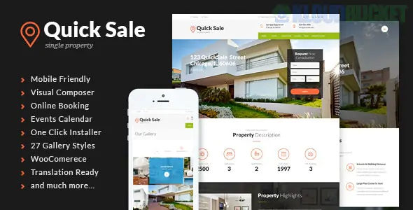 Quick Sale | Single Property Real Estate WordPress Theme 3.0.1