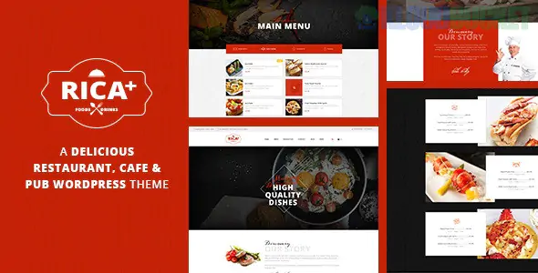 Rica Plus - A Delicious Restaurant, Cafe & Pub WP Theme 1.9