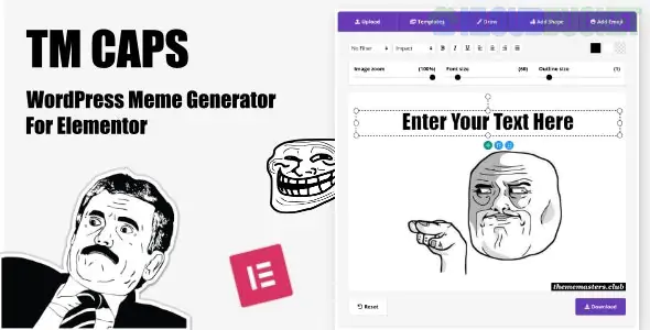 TM CAPS - WordPress Meme Generator For Elementor 1.3