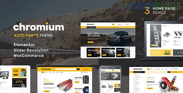 Chromium | Auto Parts Shop WordPress Elementor Theme 1.3.28