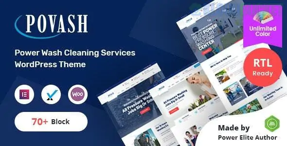 Povash | Power Wash WordPress Theme + RTL 3.2