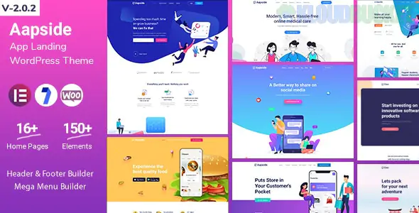 Aapside - App Landing WordPress Theme 3.1.0