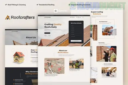 Roofcrafters - Roofing Company Elementor Pro Template Kit 1.1.2