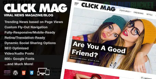 Click Mag - Viral WordPress News Magazine/Blog Theme 7.3.0