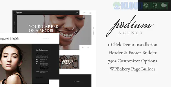 Podium | Model Agency WordPress Theme 1.1.12