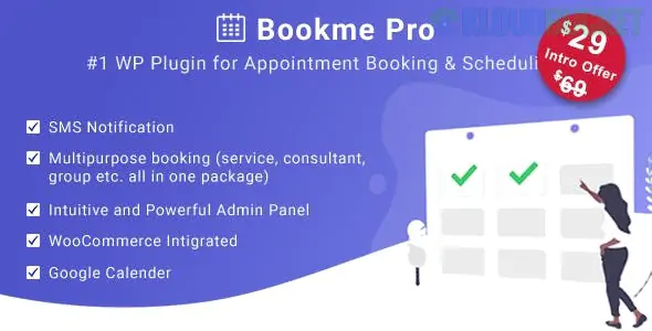Bookme Pro - WordPress Appointment Booking and Scheduling Software 4.9