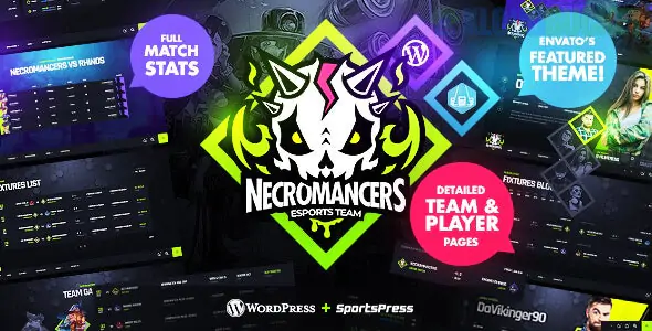 Necromancers - eSports & Gaming Team WordPress Theme 1.6.0