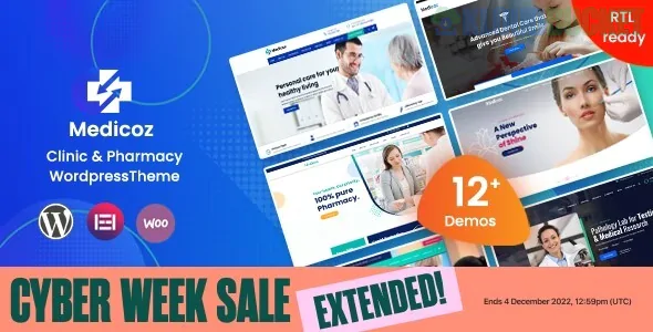 Medicoz - Clinic & Pharmacy WordPress Theme 2.3